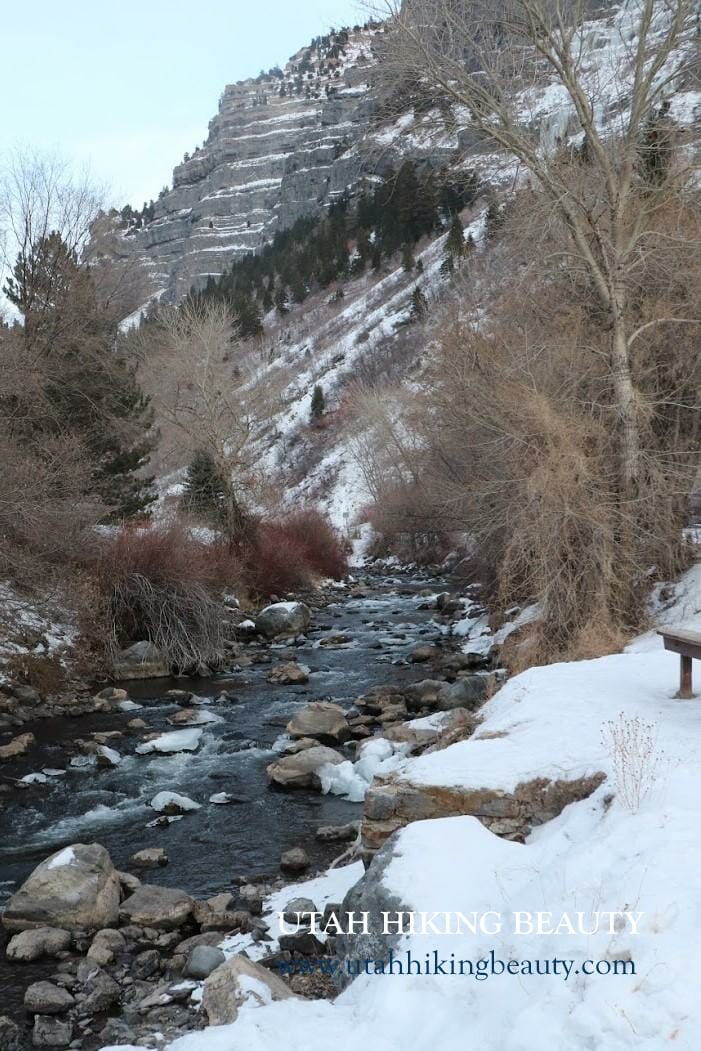 Bridal Veil Falls In Winter Utah Hiking Beauty Bridal Veil Falls In Winter Utah Hiking Beauty